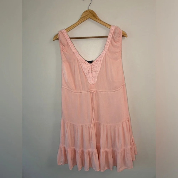 ✨Host pick ✨ Lucky Brand Fit and Flare Pink Mini Dress - Picture 2 of 6